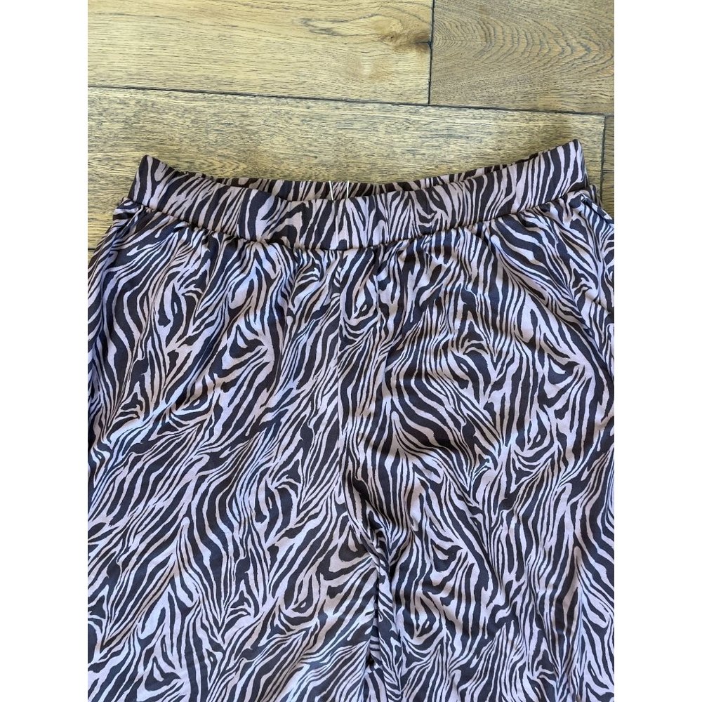 Zelie For She Sedona Leisure Wide Leg Pants Zebra Women's Size 2X - Picture 5 of 7